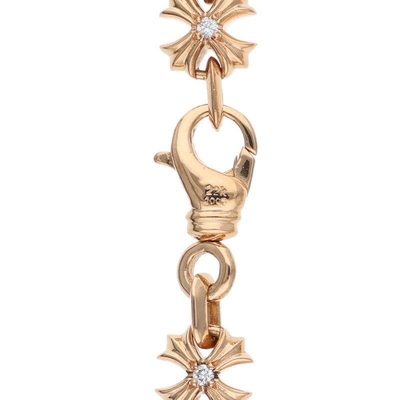 Chrome Hearts 22K CH X Link Diamond Bracelet Size 13LINK