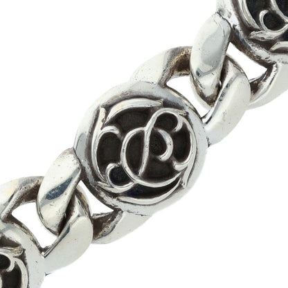 Chrome Hearts Floral Link Old Silver Bracelet