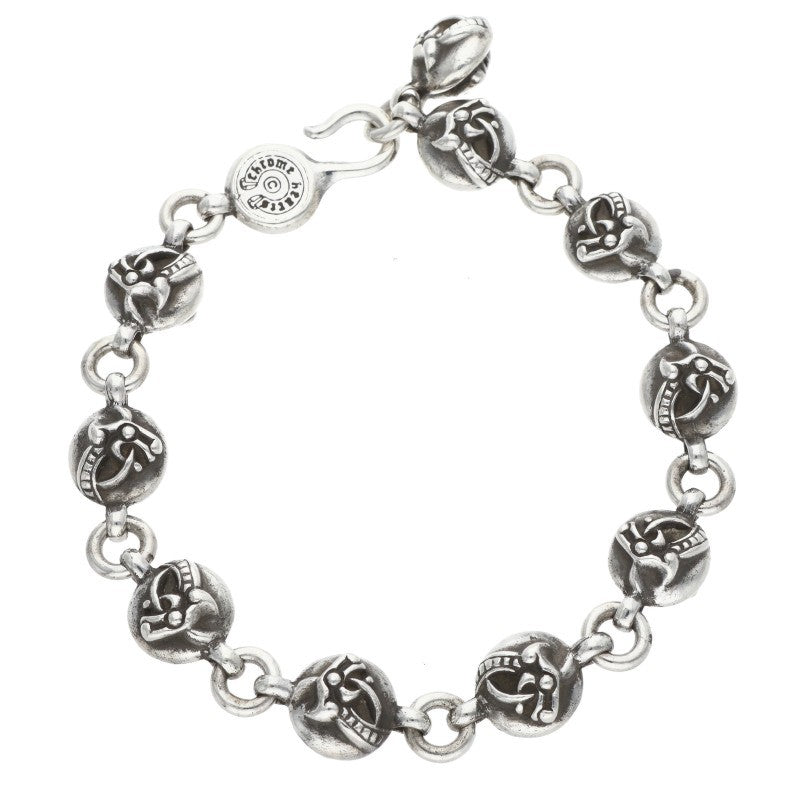 Chrome Hearts #2 Celtic Ball Silver Bracelet Size ONE SIZE