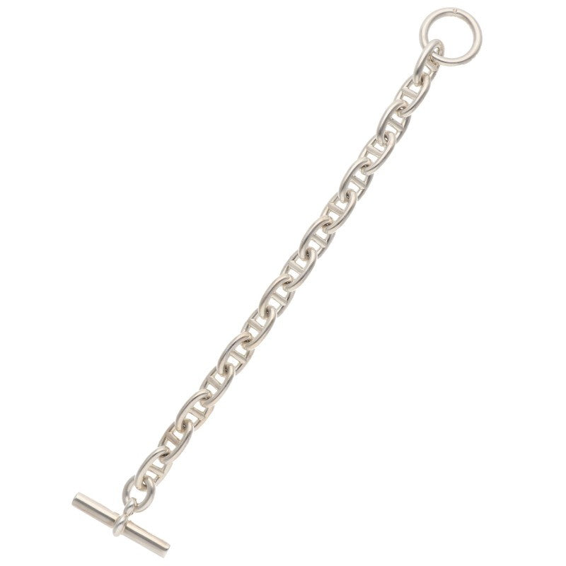 HERMES Chaine d'Ancre MM 925 Silver Bracelet Size ONE SIZE