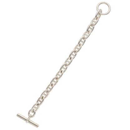 HERMES Chaine d'Ancre MM 925 Silver Bracelet Size ONE SIZE