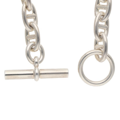 HERMES Chaine d'Ancre MM 925 Silver Bracelet Size ONE SIZE