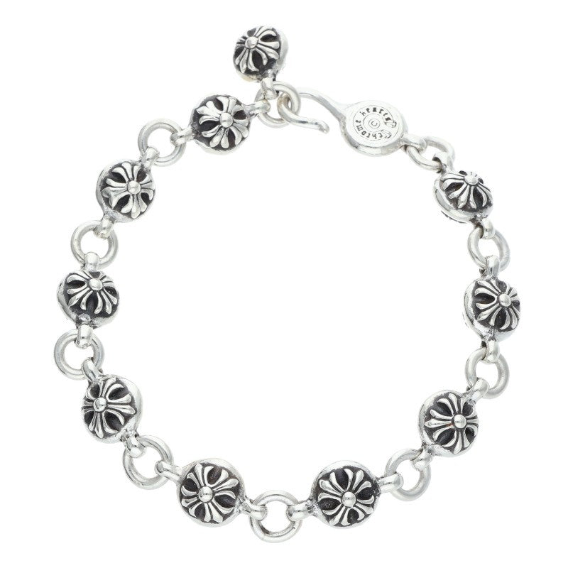 Chrome Hearts #2 Cross Ball Silver Bracelet Size ONE SIZE