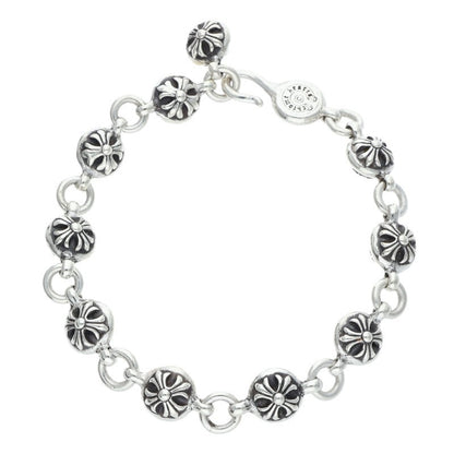 Chrome Hearts #2 Cross Ball Silver Bracelet Size ONE SIZE