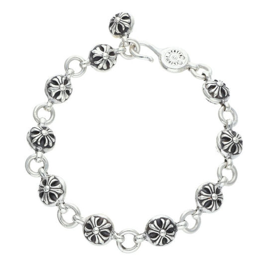 Chrome Hearts #2 Cross Ball Silver Bracelet Size ONE SIZE