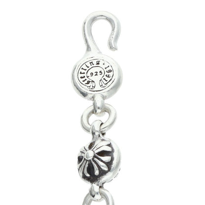 Chrome Hearts #2 Cross Ball Silver Bracelet Size ONE SIZE