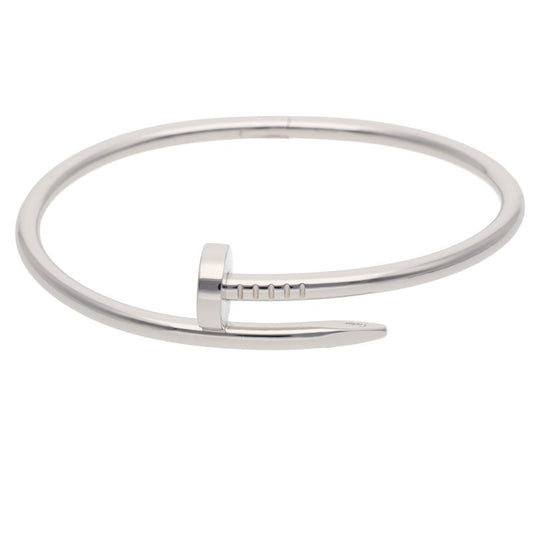 Cartier Juste un Clou Bracelet 18K White Gold Size ONE SIZE