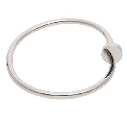 Cartier Juste un Clou Bracelet 18K White Gold Size ONE SIZE