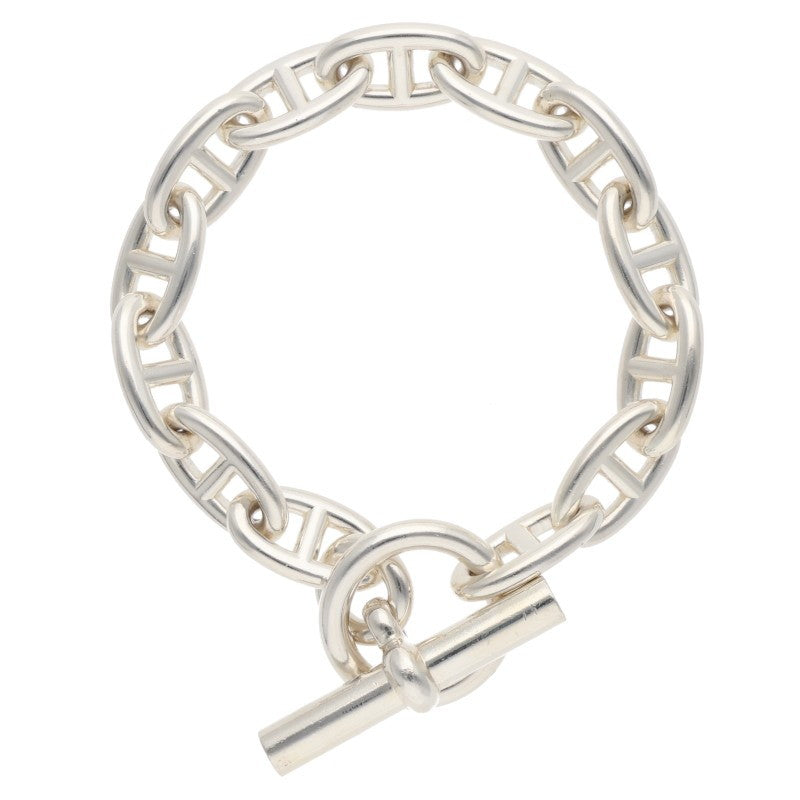 HERMES Chaine d'Ancre GM 925 Silver Bracelet Size ONE SIZE