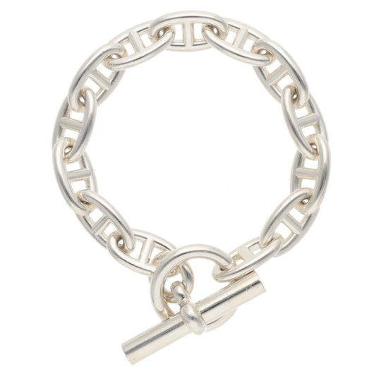 HERMES Chaine d'Ancre GM 925 Silver Bracelet Size ONE SIZE