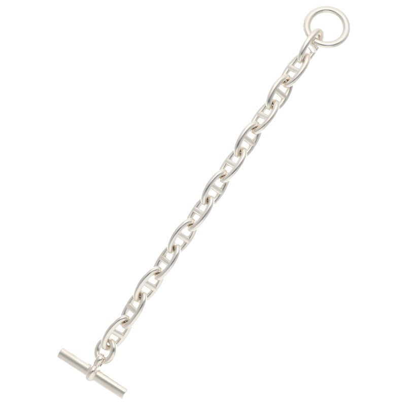 HERMES Chaine d'Ancre GM 925 Silver Bracelet Size ONE SIZE