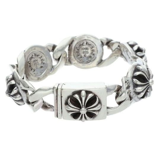 Chrome Hearts Cross Link Old Silver Bracelet Size ONE SIZE