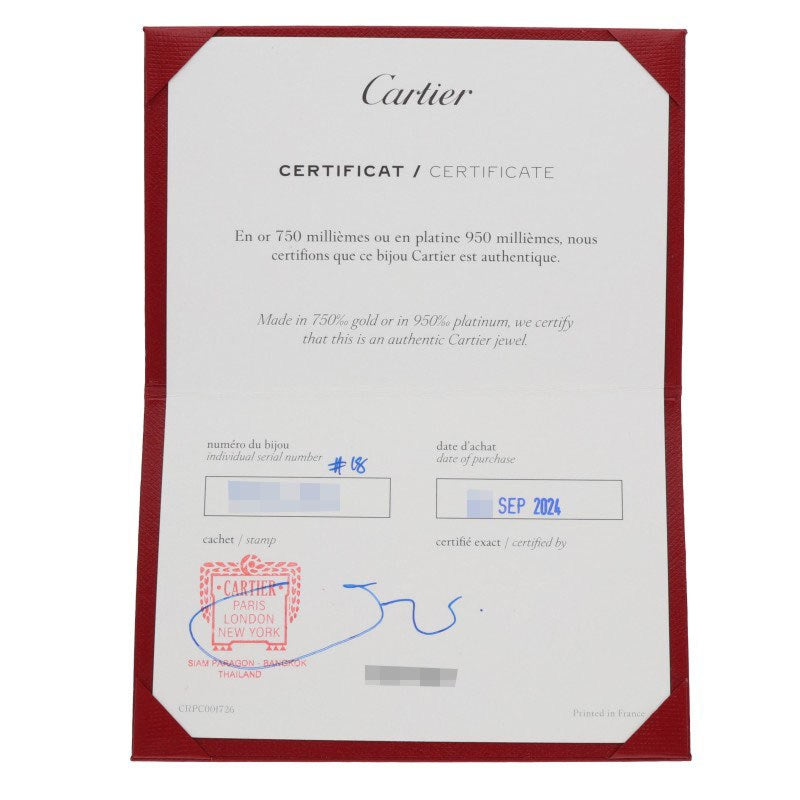 Cartier LOVE BRACELET SM K18PG 6P Diamond Size ONE SIZE