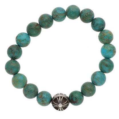 Chrome Hearts 10mm Turquoise Bead Bracelet Size ONE SIZE