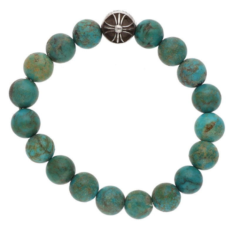 Chrome Hearts 10mm Turquoise Bead Bracelet Size ONE SIZE