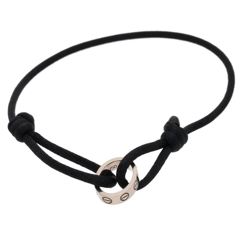 Cartier LOVE CHARITY 18K White Gold Bracelet Size ONE SIZE