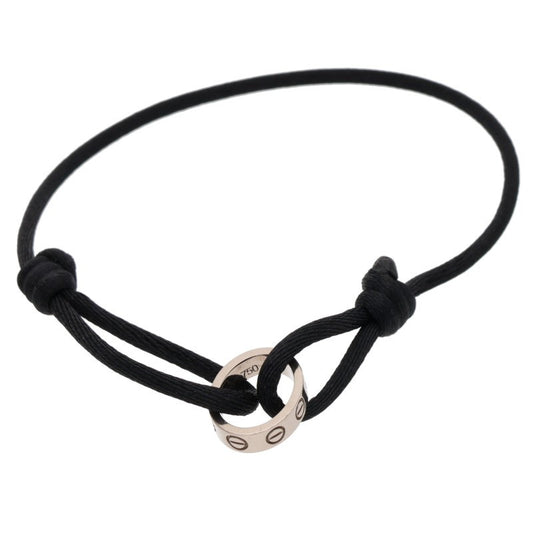 Cartier LOVE CHARITY 18K White Gold Bracelet Size ONE SIZE