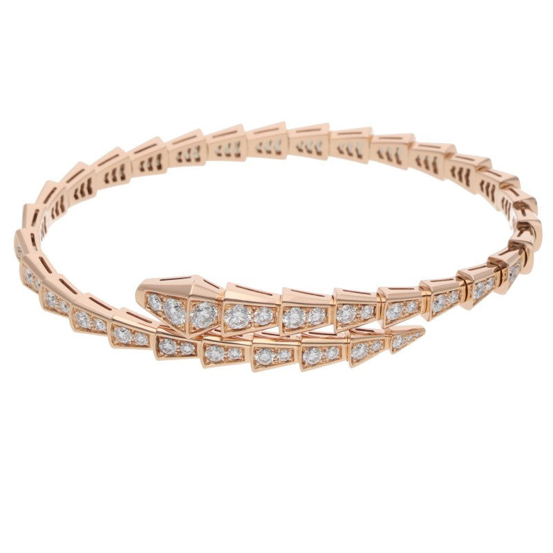 BVLGARI Serpenti Viper Pave Diamond 18K Rose Size ONE SIZE