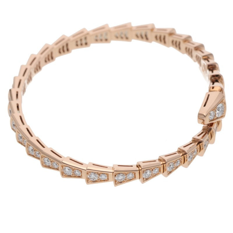 BVLGARI Serpenti Viper Pave Diamond 18K Rose Size ONE SIZE