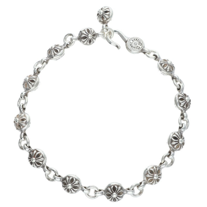 Chrome Hearts #1 Cross Ball Silver Bracelet Size ONE SIZE