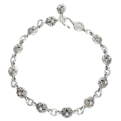 Chrome Hearts #1 Cross Ball Silver Bracelet Size ONE SIZE