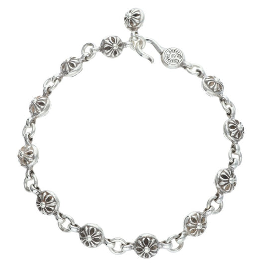 Chrome Hearts #1 Cross Ball Silver Bracelet Size ONE SIZE