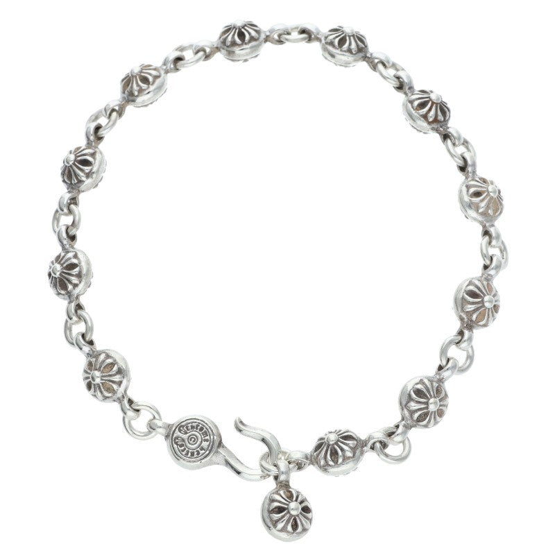Chrome Hearts #1 Cross Ball Silver Bracelet Size ONE SIZE