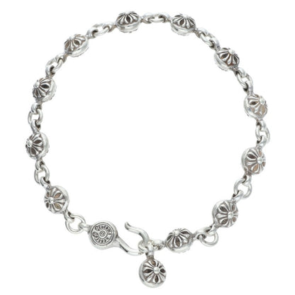 Chrome Hearts #1 Cross Ball Silver Bracelet Size ONE SIZE