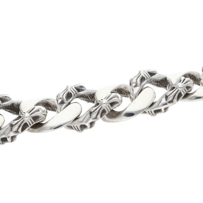 Chrome Hearts FNCY CHN LNK Clip Silver Bracelet Size 13LINK