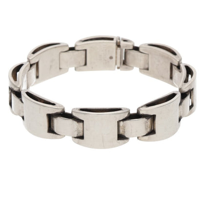 HERMES Luna Park Silver Bracelet Size ONE SIZE