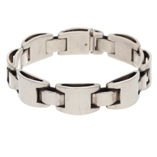 HERMES Luna Park Silver Bracelet Size ONE SIZE
