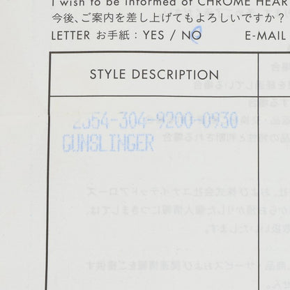 Chrome Hearts Gunslinger Cross Ball Leather Size ONE SIZE