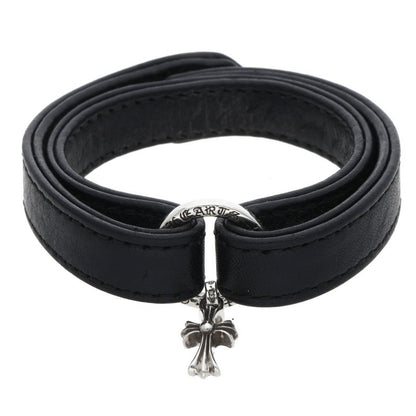 Chrome Hearts DBL WRAP NTFL Leather Bracelet Size ONE SIZE