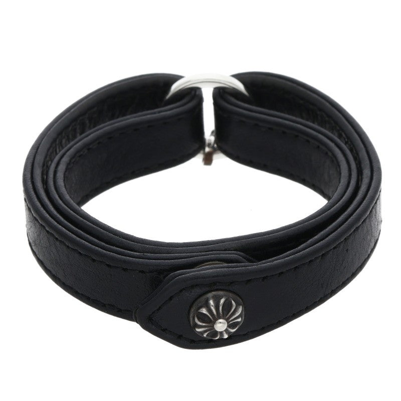Chrome Hearts DBL WRAP NTFL Leather Bracelet Size ONE SIZE