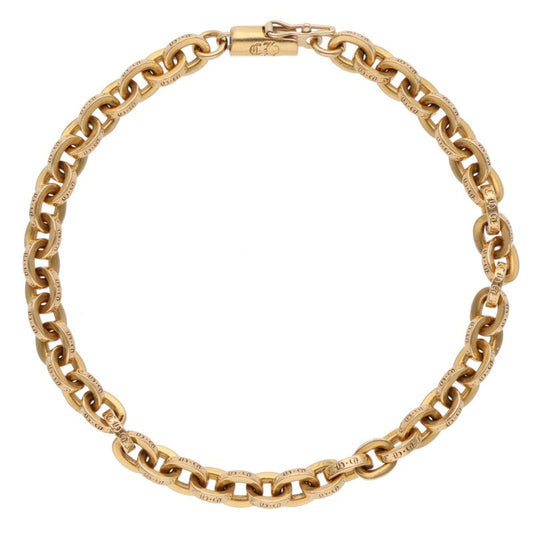 Chrome Hearts 22K Paper Chain Gold Bracelet Size ONE SIZE