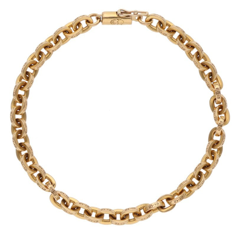 Chrome Hearts 22K Paper Chain Gold Bracelet