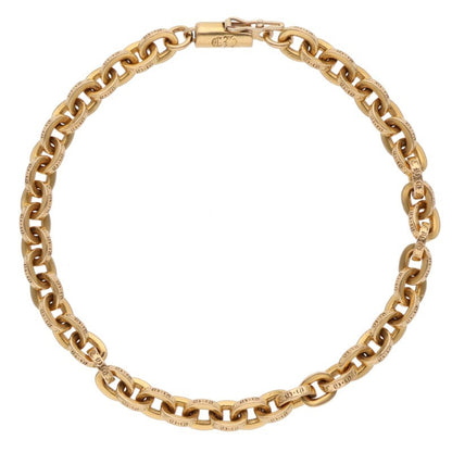 Chrome Hearts 22K Paper Chain Gold Bracelet