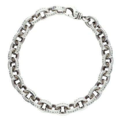 Chrome Hearts Large Paper Chain Silver Bracelet Size 8INCH