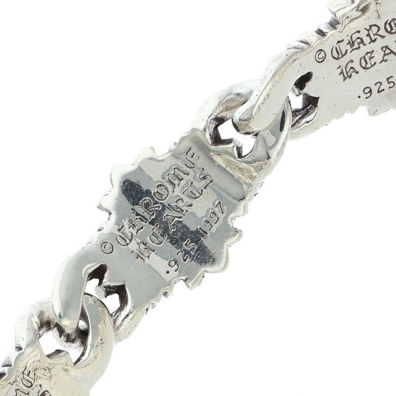 Chrome Hearts Keeper Link Silver Bracelet