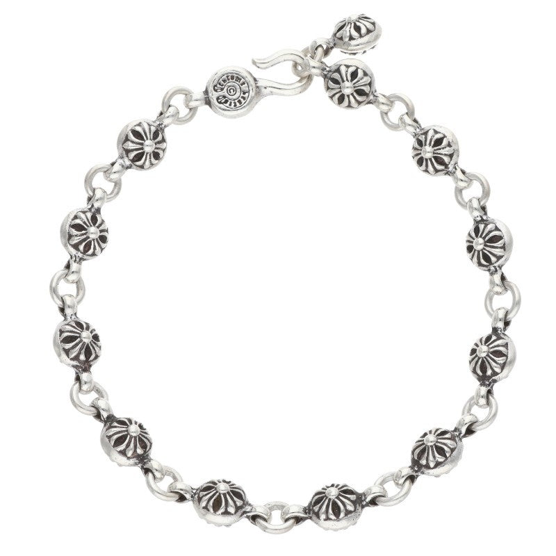 Chrome Hearts #1 Cross Ball Silver Bracelet Size ONE SIZE