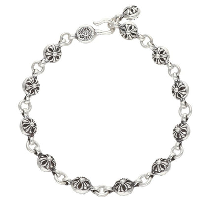 Chrome Hearts #1 Cross Ball Silver Bracelet Size ONE SIZE