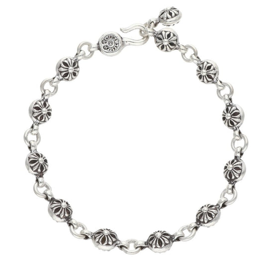 Chrome Hearts #1 Cross Ball Silver Bracelet Size ONE SIZE
