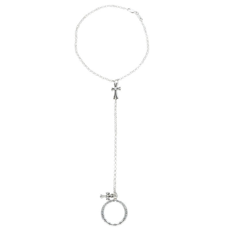 Chrome Hearts NTFL Ring Chain Silver Bracelet Size ONE SIZE