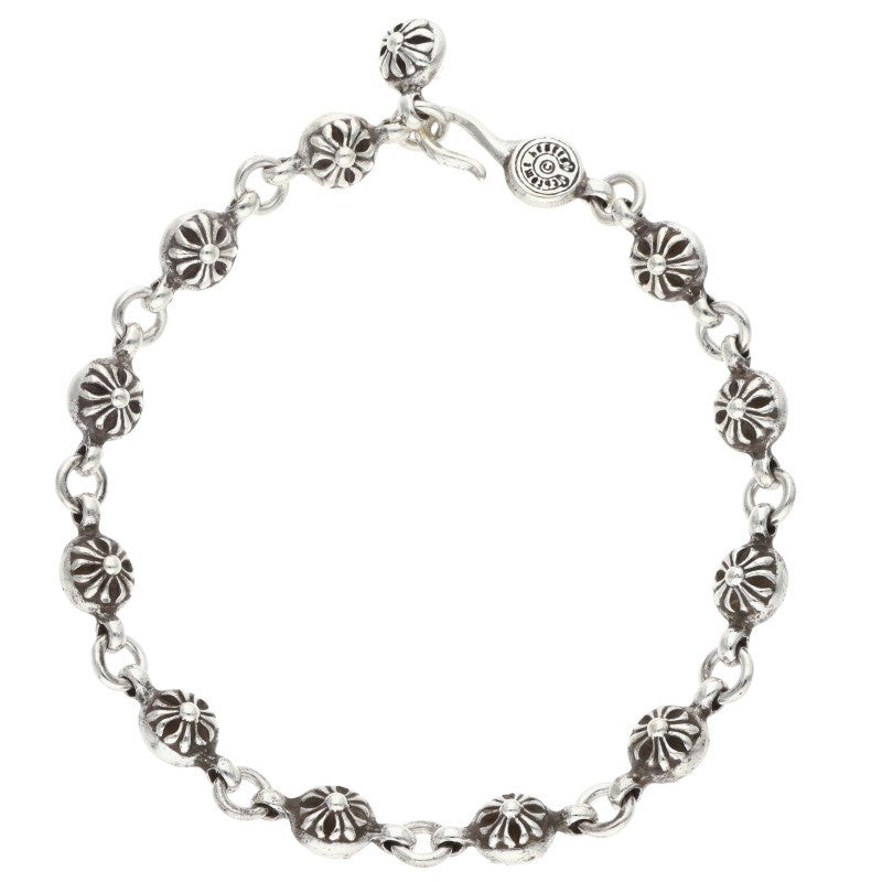 Chrome Hearts #1 Cross Ball Silver Bracelet Size ONE SIZE
