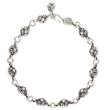 Chrome Hearts #1 Cross Ball Silver Bracelet Size ONE SIZE