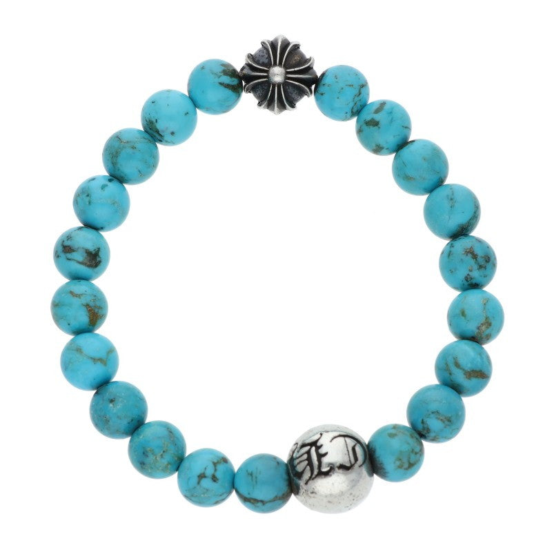 Chrome Hearts 8mm Turquoise Bead Bracelet Size ONE SIZE
