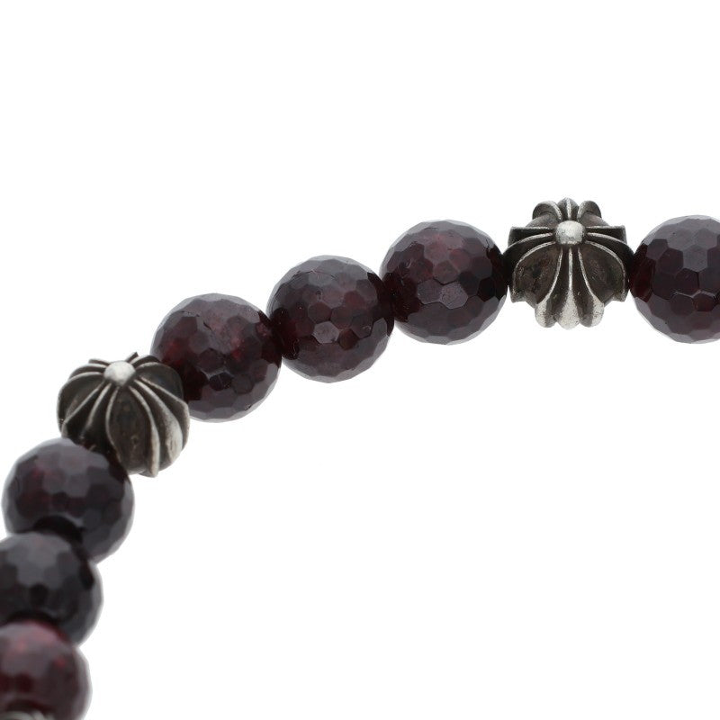 Chrome Hearts 8mm Garnet Beaded Bracelet Size ONE SIZE