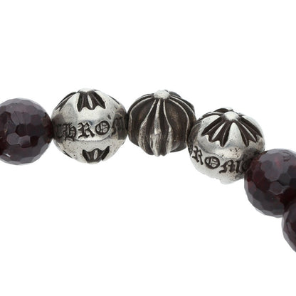 Chrome Hearts 8mm Garnet Beaded Bracelet Size ONE SIZE