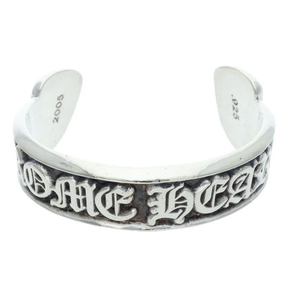 Chrome Hearts Scroll Label Silver Cuff Bangle Size ONE SIZE