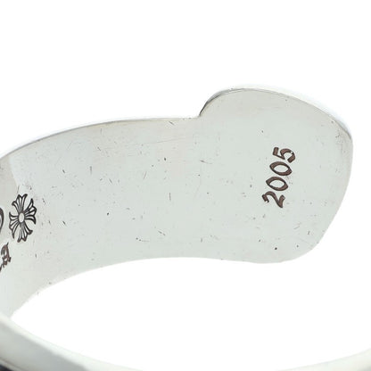 Chrome Hearts Scroll Label Silver Cuff Bangle Size ONE SIZE